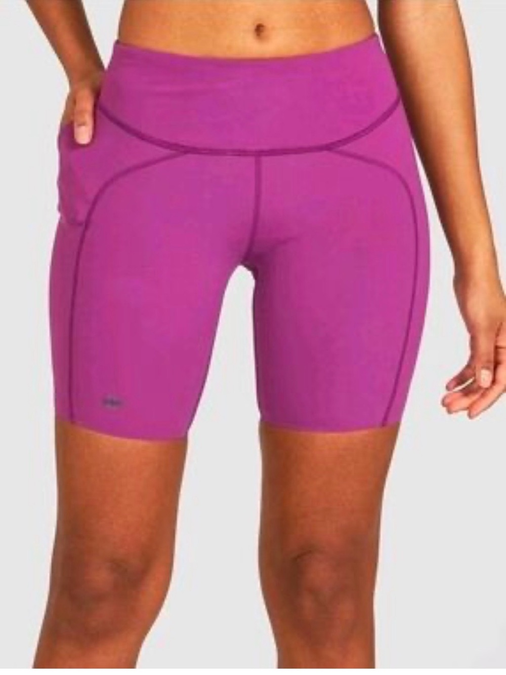 Janji Women's Magenta High-Waist Bike Shorts